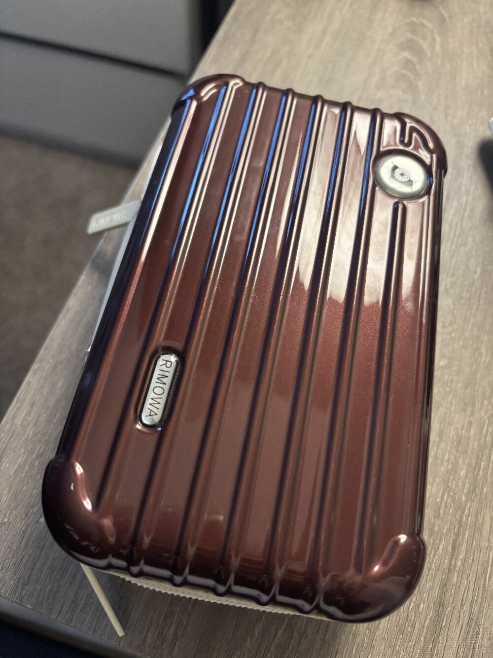 RIMOWA x EVA Air First Class Amenity Kit in Carmona Red-Case Only